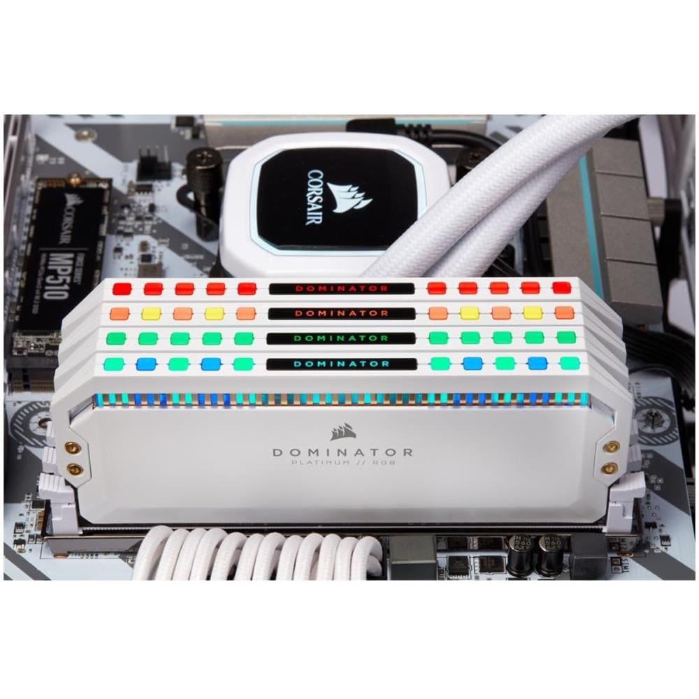 Memoria DIMM Dominator Platinum RGB CMT16GX4M2C3600C18W 16 GB (2 x 8 GB) DDR4 3600 MHz CL18 Colore Bianco - Foto 4