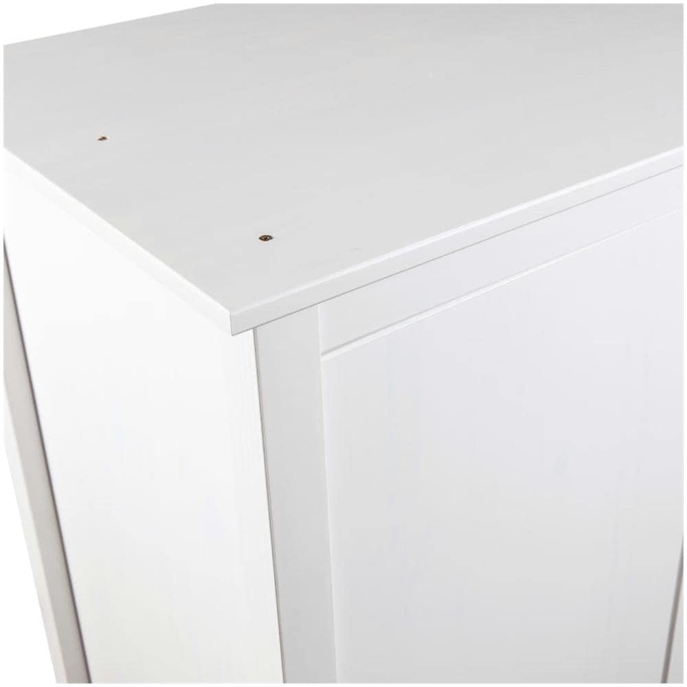 Armadio a 2 Ante Hill Bianco 89x50x170cm in Legno di Pino - Foto 8