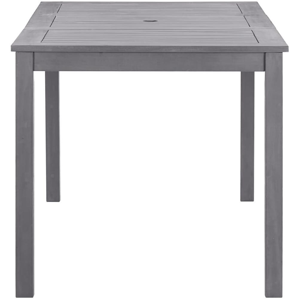 Tavolo da Giardino Grigio Slavato 140x80x74 cm in Legno Acacia - Foto 2
