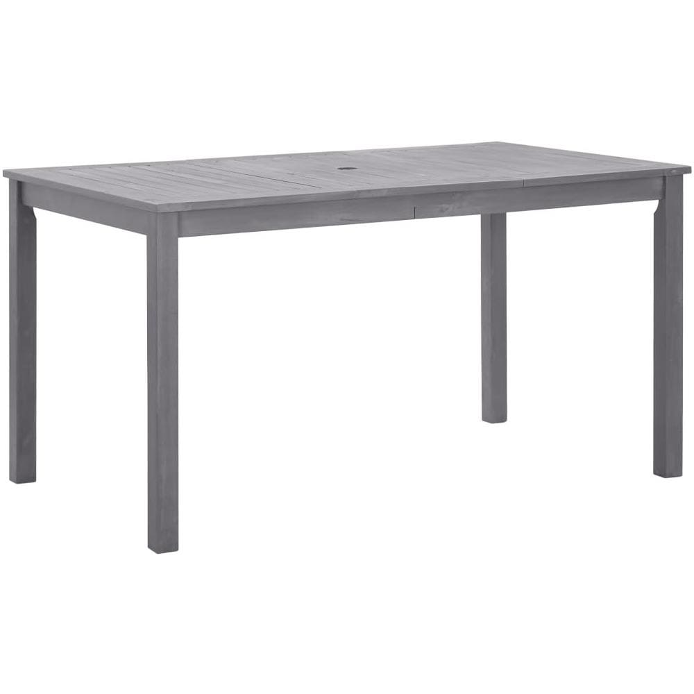 Tavolo da Giardino Grigio Slavato 140x80x74 cm in Legno Acacia - Foto 1