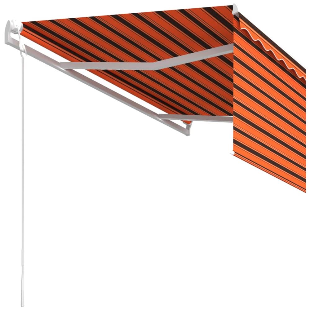 Tenda Retrattile Automatica Parasole 3,5x2,5m Arancio Marrone - Foto 3
