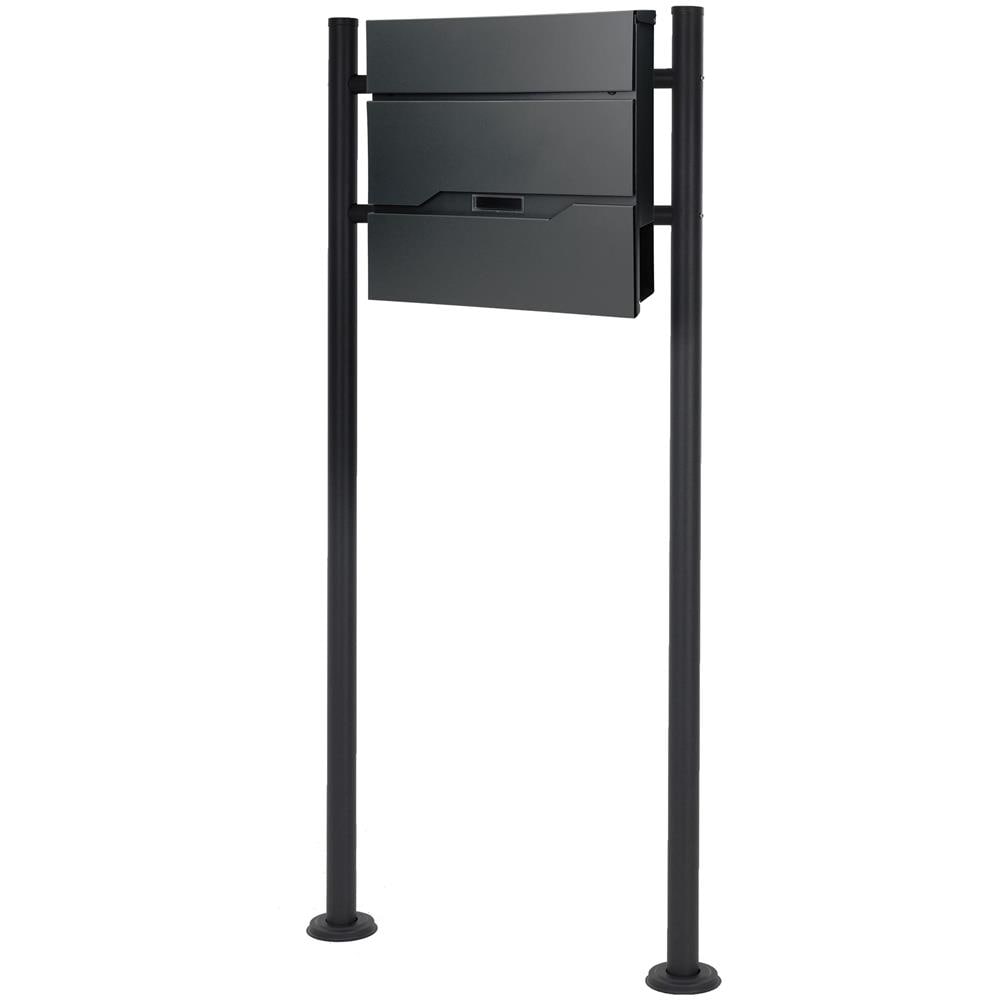 Cassetta Per Le Lettere Antracite-argento Vano Portagiornali - Foto 4