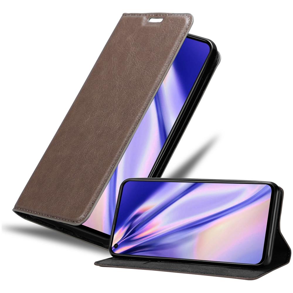 Custodia Compatibile Con Oppo Find X3 Lite In Bruno Caffè - Coperchio Protettiva Con Chiusura Magnetica, Funzione Stand E Tasca Per Le Carte - Foto 1