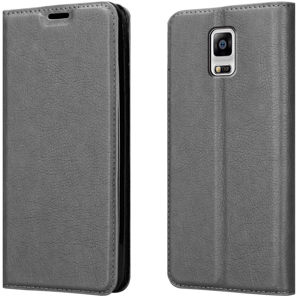 Custodia Compatibile Con Samsung Galaxy Note 4 In Grigio Titanio - Coperchio Protettiva Con Chiusura Magnetica, Funzione Stand E Tasca Per Le Carte - Foto 8