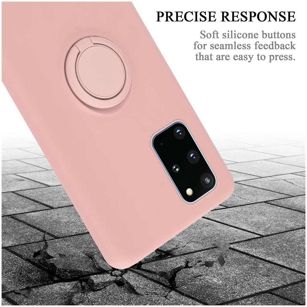 Cadorabo Custodia Compatibile Con Samsung Galaxy S20 Plus In Liquid Rosa - Coperchio Protettivo In Silicone Tpu Flessibile Con Anello - Foto 8