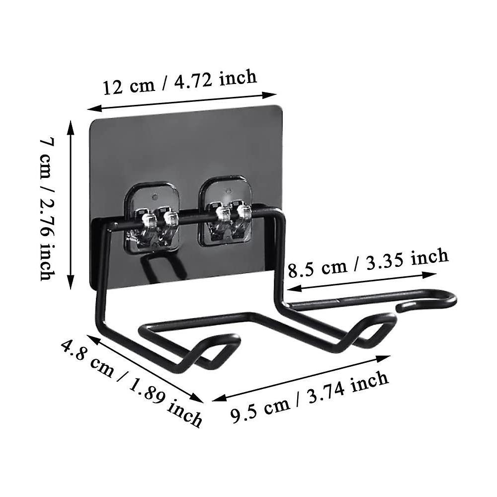 HTN Porta Dell'asciugatrice Per Capelli Supporto Per Asciugacapelli Senza Perforazione Gancio Asciugabile Acciaio Inossidabile Supporto Per Asciugacapelli Auto Adesivi Jiujiuso IV10663