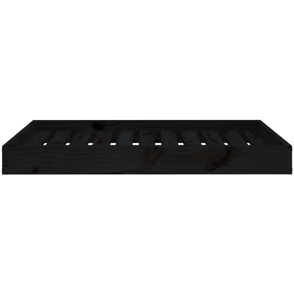 Cuccia Per Cani Nera 91,5x64x9 Cm In Legno Massello Di Pino - Foto 2