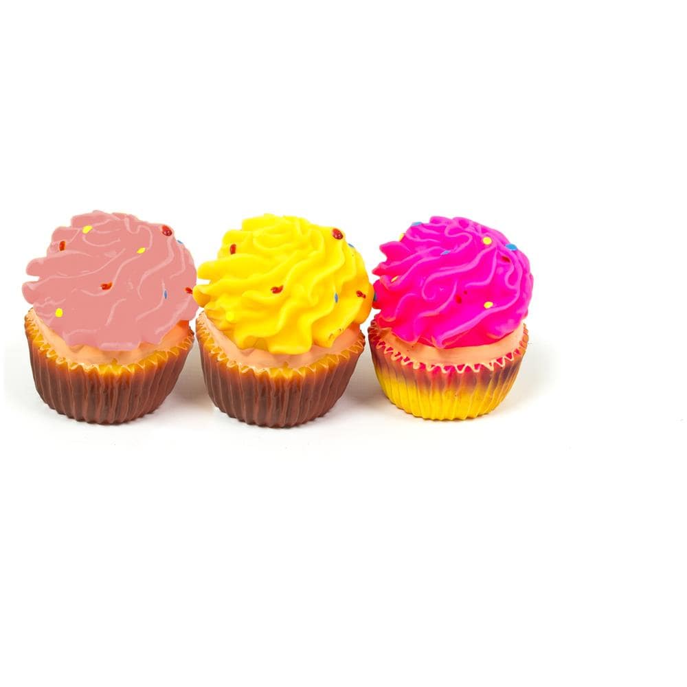 Gioco Pet Mod. Cupcake Resistente Per Animali Domestici Con Effetti Sonori Set 3 Pezzi Multicolor - Foto 1