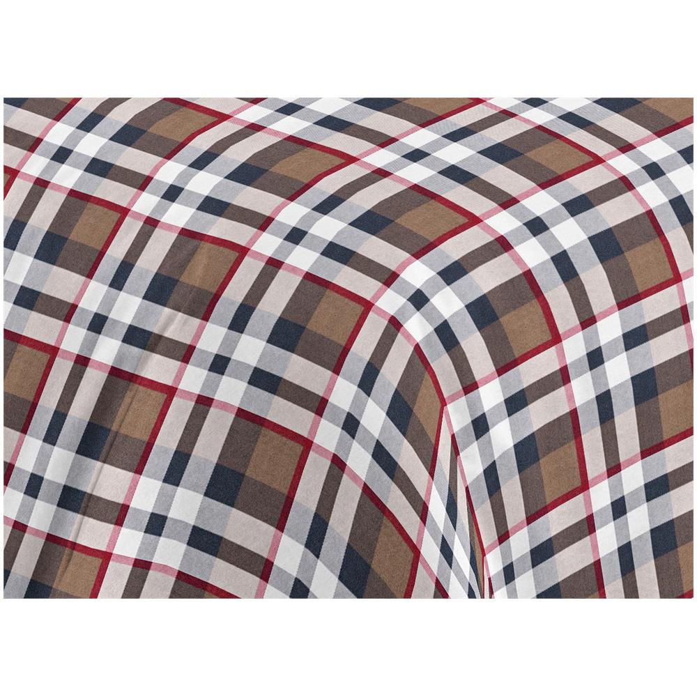 Completo Lenzuola Letto 100% Cotone Disegno Scozia Mod Rp Made In Italy 1 Piazza Scozia - Foto 2