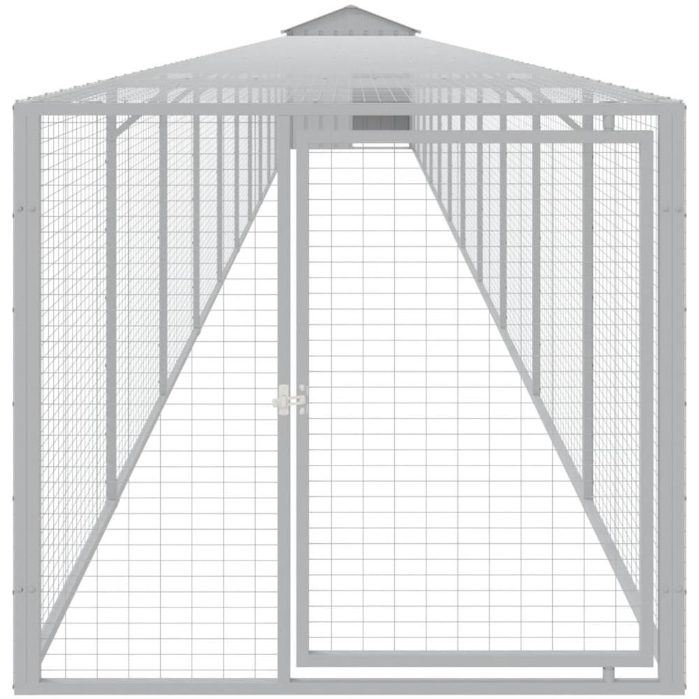 Pollaio Area Corsa Grigio Chiaro 117x1221x123cm Acciaio Zincato - Foto 3