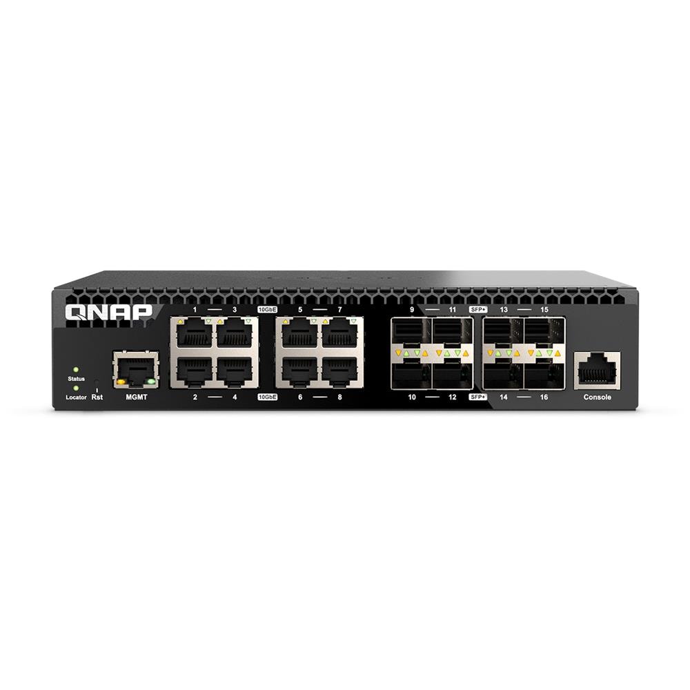 QSW-M3216R-8S8T switch di rete Gestito L2/L3 10G Ethernet (100/1000/10000) 1U Nero - Foto 1