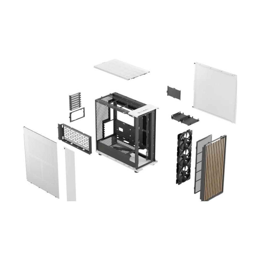 Case FD C NOR1X 03 Mid-Tower ATX / Micro-ATX / Mini-ITX 2 Porte USB 3.2 Gen 1 Tipo A, USB 3.2 Gen 2 Tipo C Colore Bianco - Foto 5