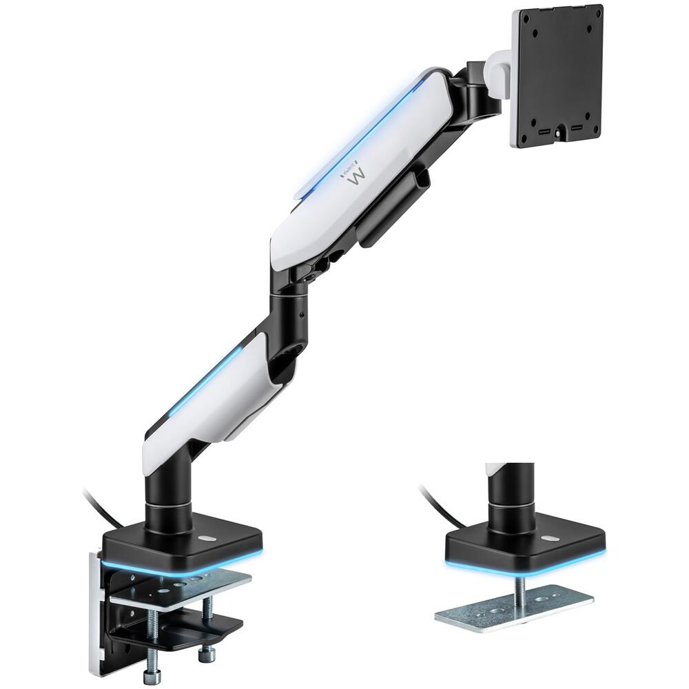 EW1509 supporto da tavolo per Tv a schermo piatto 124,5 cm (49") Scrivania Nero, Bianco - Foto 1