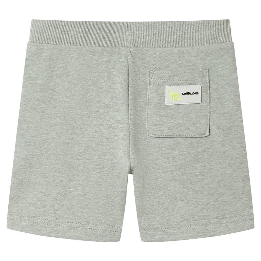 Pantaloncini per Bambini con Coulisse Cachi Chiaro Mélange 104 - Foto 2
