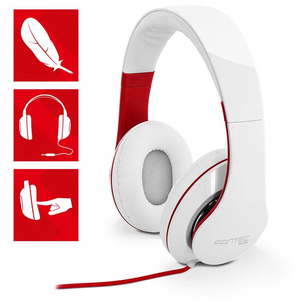 Cuffie Stereo con Microfono per PC Connessione Cavo Bianca e Rossa 1.2 m - Foto 3