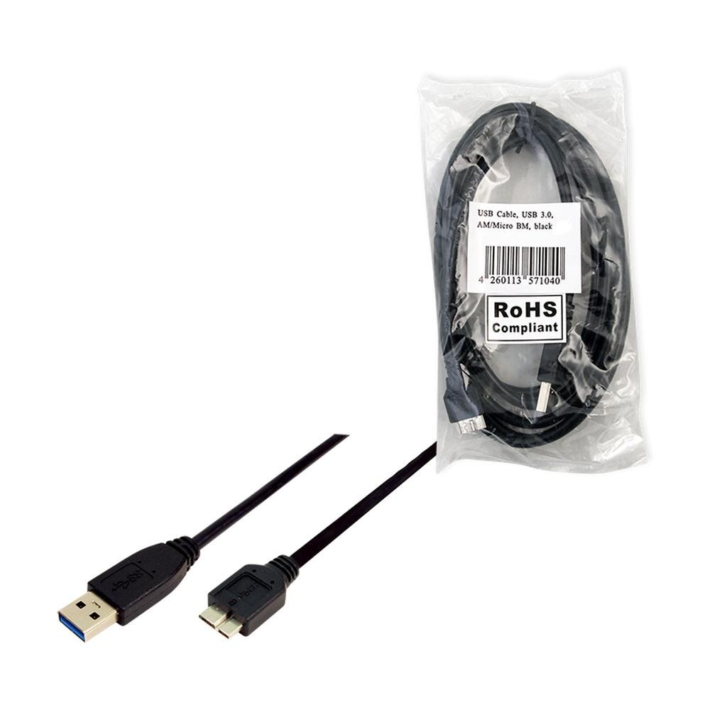 ICOC USB3-PW2 - Cavo USB 3.0 Super Speed A Maschio / Micro B 1 m Nero - Foto 3