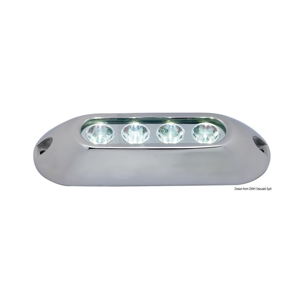 Faro subacqueo 4 LED bianchi - Foto 1