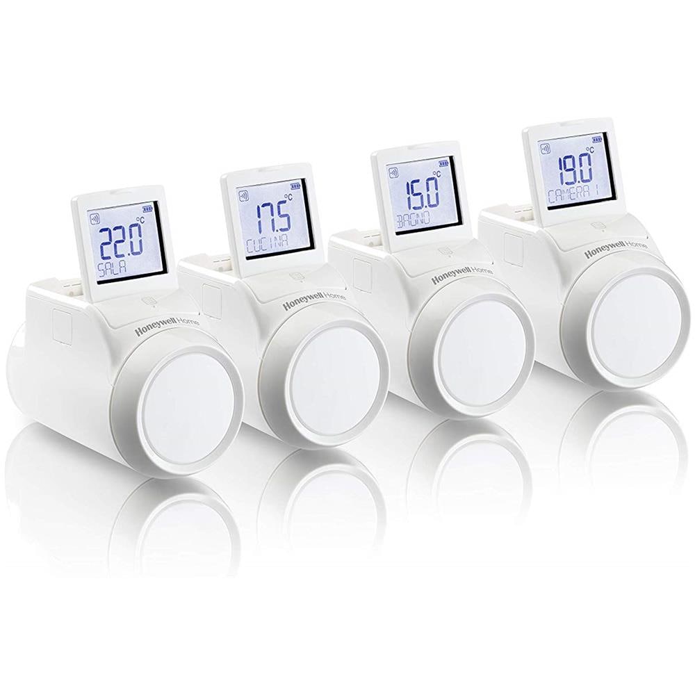 Teste Termostatiche Elettronice da Radiatore Wi- Fi per Sistema Evohome Kit 4 Pezzi - Foto 1