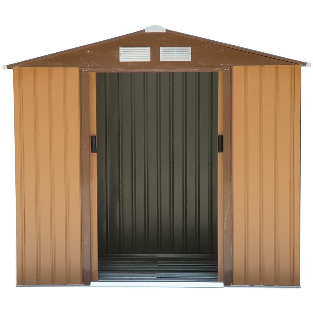 Cabina Casetta Da Giardino Porta Utensili In Lamiera Di Acciaio, 213x127x185cm - Foto 1