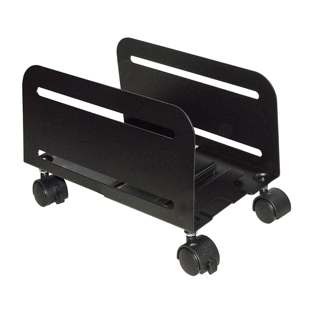 Carrellino Regolabile Da Cm 11.9 A Cm 20.9 Per Pc O Distruggidocumenti Colore Nero In Metallo Con Ruote - Foto 1