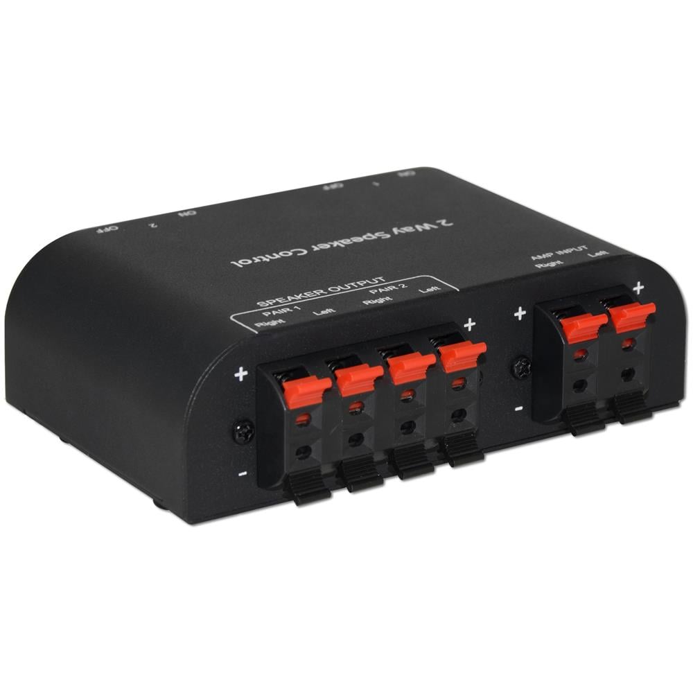 vers Commutatore Audio Per Casse Acustiche 2 Vie Con Terminali A Pressione Nero - Foto 2