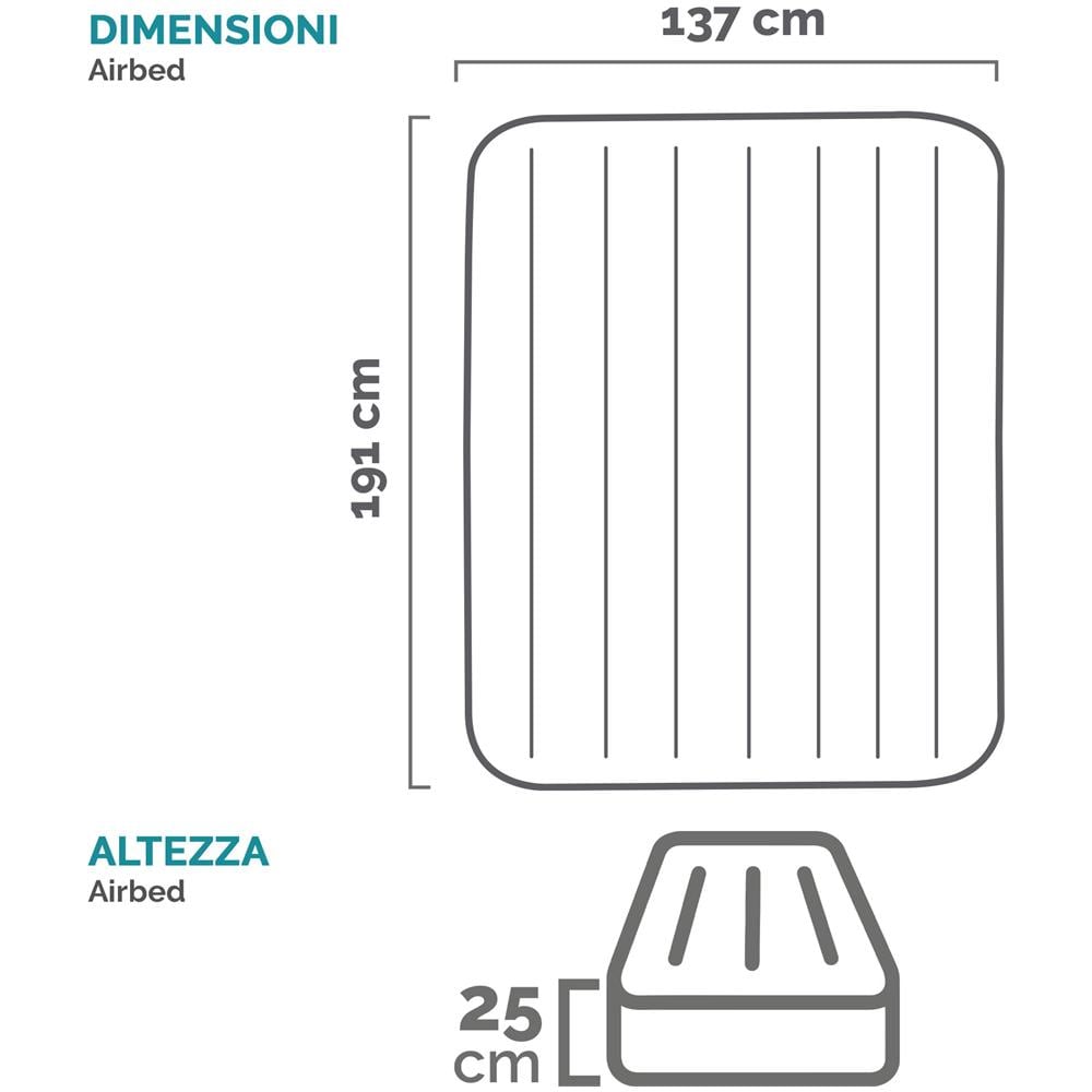 64758 - Materasso Gonfiabile Dura-Beam Classic Downy Piazza e Mezza 137x203x25 cm - Foto 6