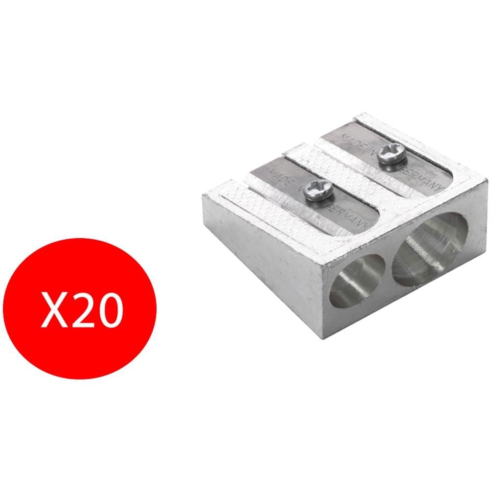 Temperamatite Metallo 50-34 Foro Doppio In Metallo 10 Temperamatite - Foto 1