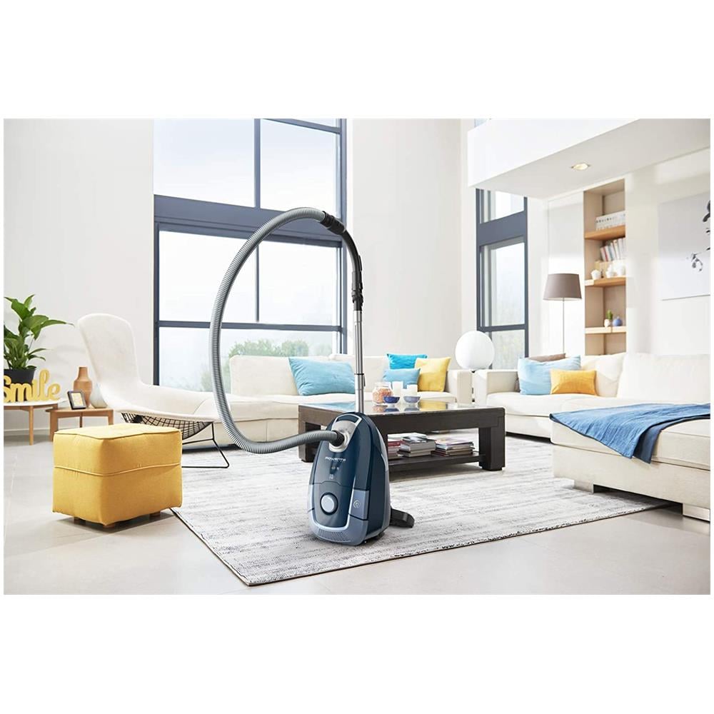 Power XXL RO3171 Aspirapolvere a Traino con Sacchetto Potenza 450 Watt Colore Blu / Argento - Foto 6