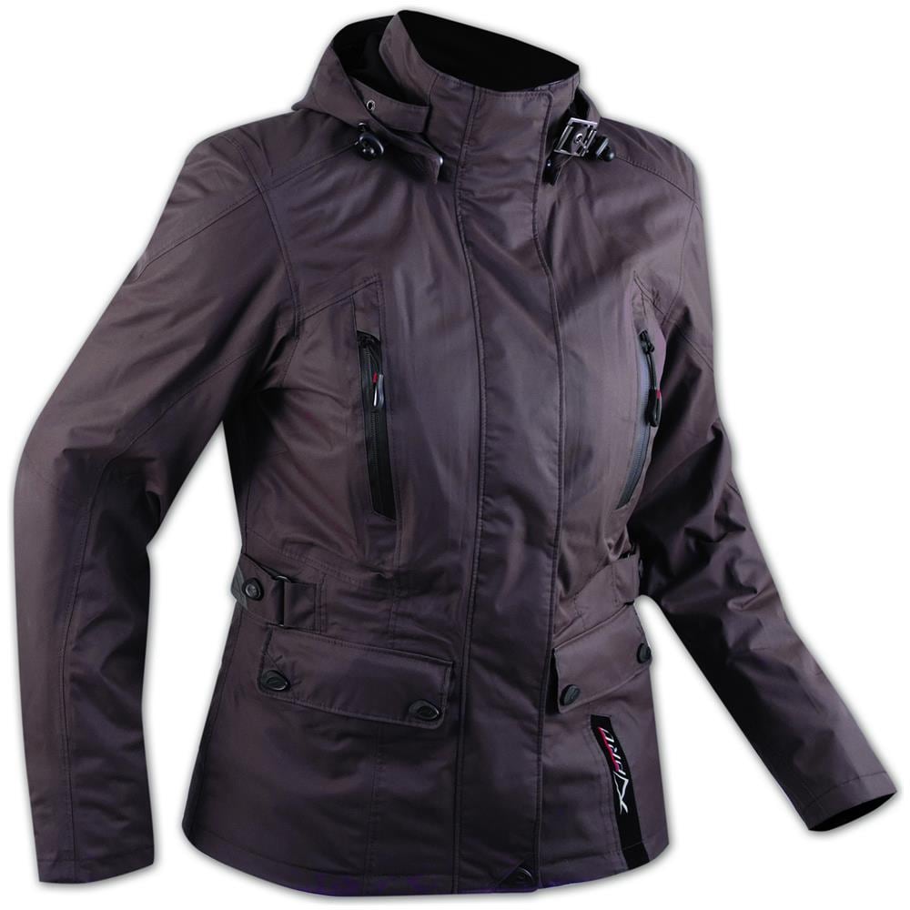 Giacca Scooter Lady Città Moto Donna Impermeabile Protezioni Ce Brown Xs - Foto 1