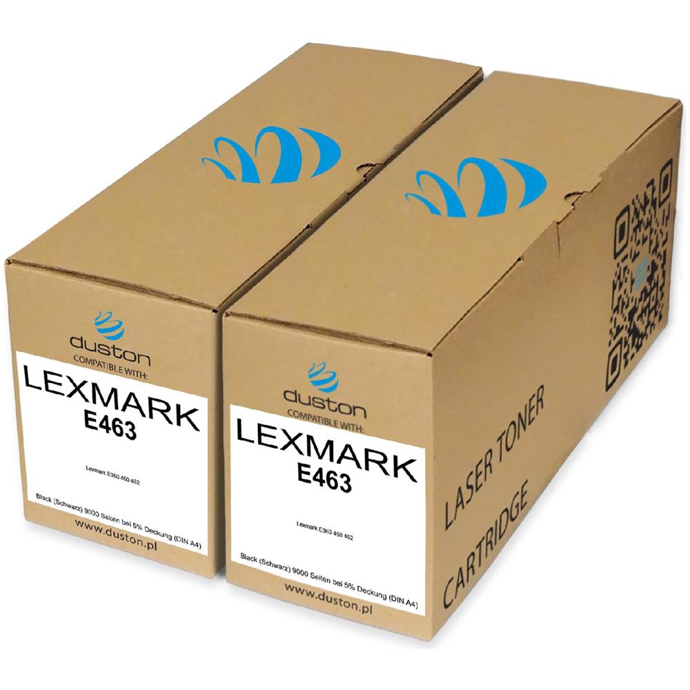 TONER COMPATIBILE - 2x E360x11e, E463 Negro Compatible Con Lexmark E360 460 462 - Foto 1