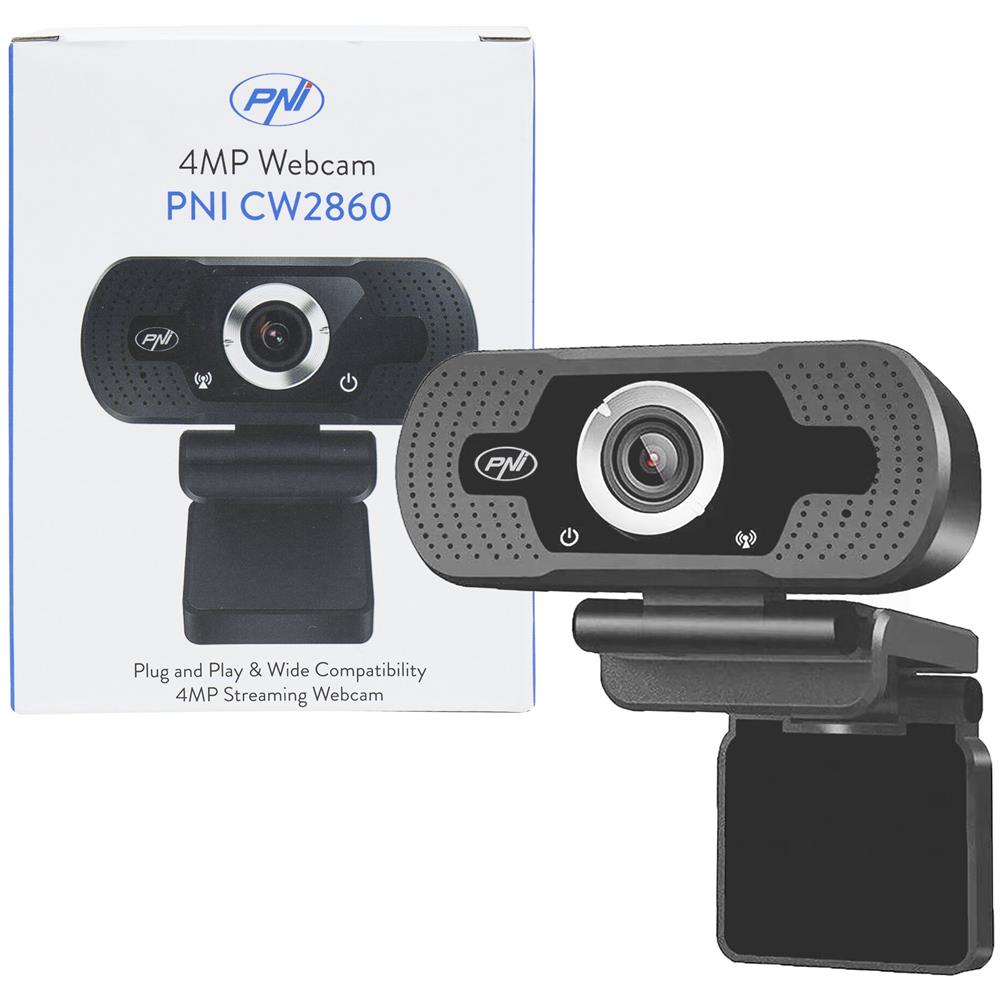 Webcam CW2860 Full HD 4MP USB Clip-On con Microfono integrato Connessione PC / Laptop  - Foto 8