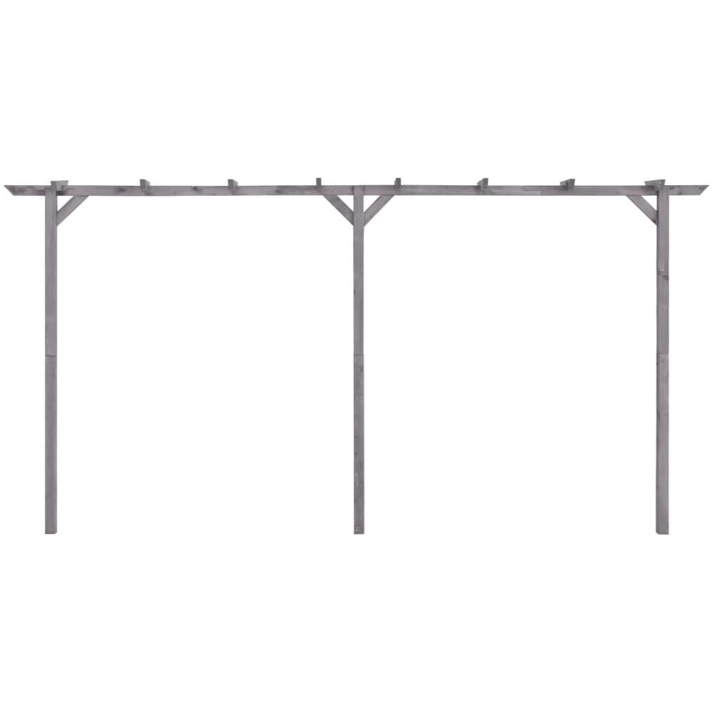 Pergolato Da Giardino Grigio 400x40x205 Cm In Pino Impregnato - Foto 2