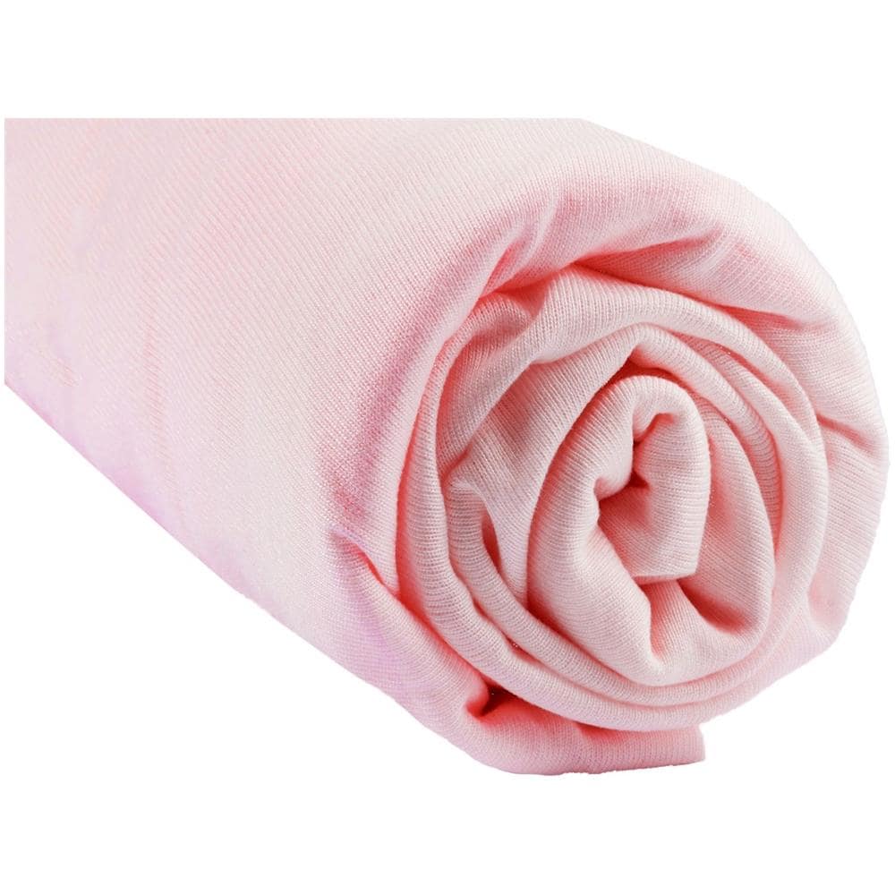 Set Di 3 Lenzuola Con Angoli In Jersey Di Cotone 100% - 60x120 Cm - Rosa - Foto 3