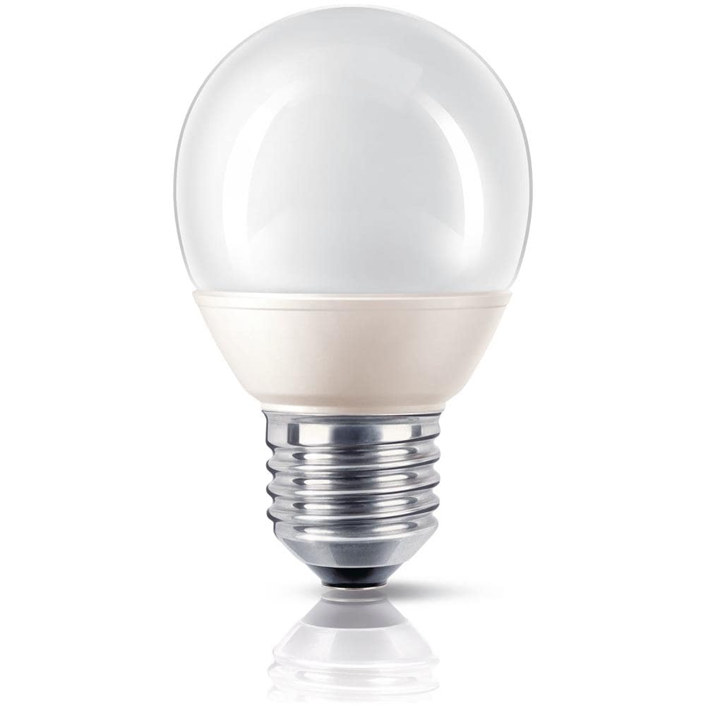 Lampadina a Risparmio Energetico Sferica Smerigliata 8 W E27 Luce Bianca Calda - Foto 2