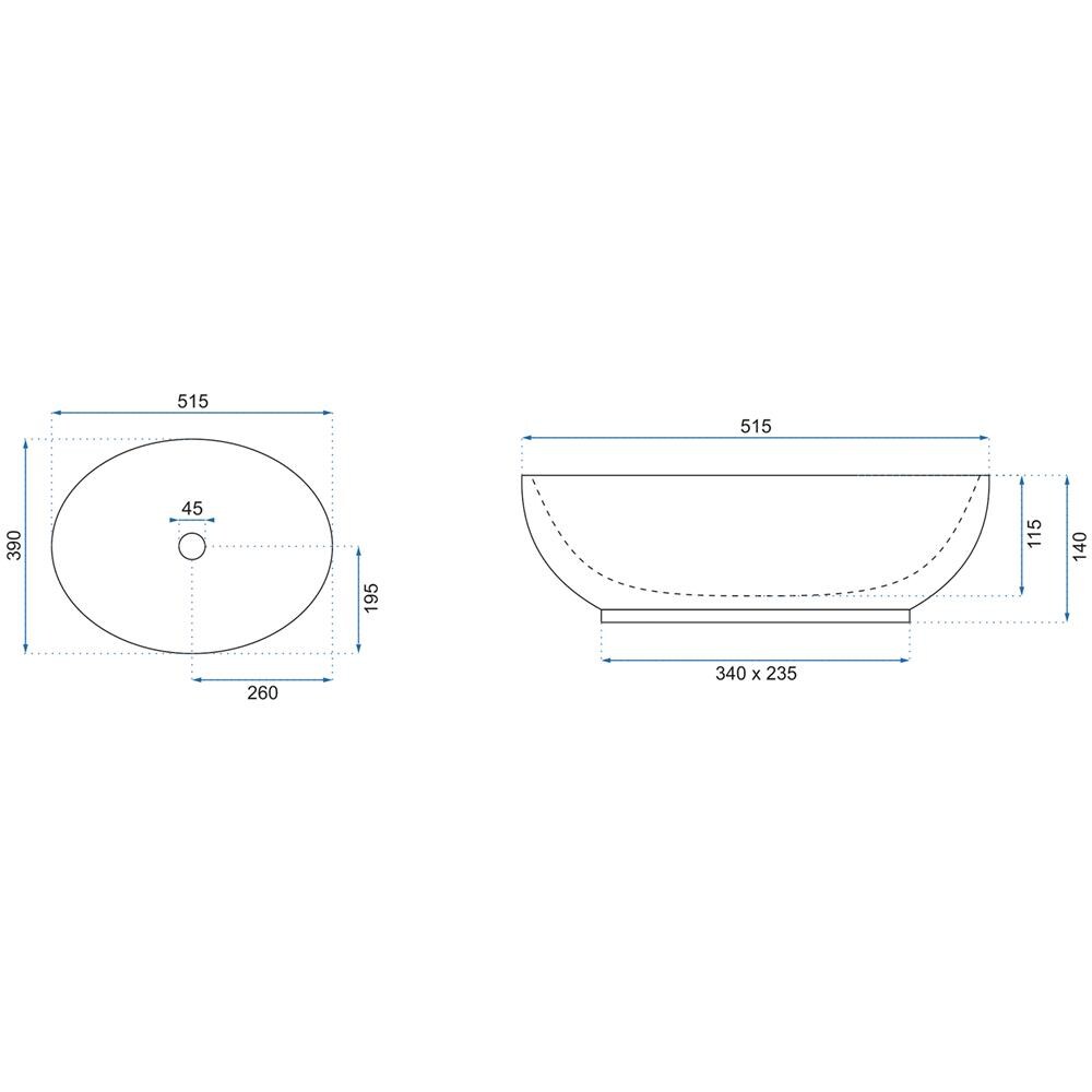 Lavabo Da Appoggio Carola Slim - Foto 3