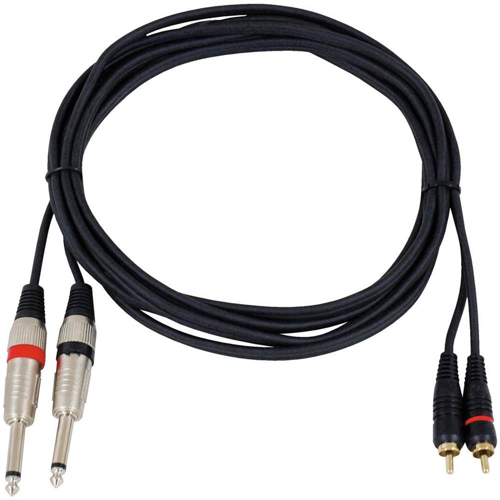 Cavo adattatore 2xjack / 2xrca 3m Bk - Foto 1