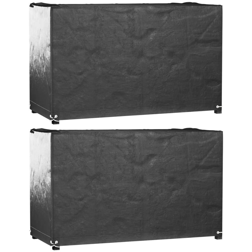 Coperture Mobili Giardino 2pz 8occhielli 125x55x75 Rettangolari - Foto 1