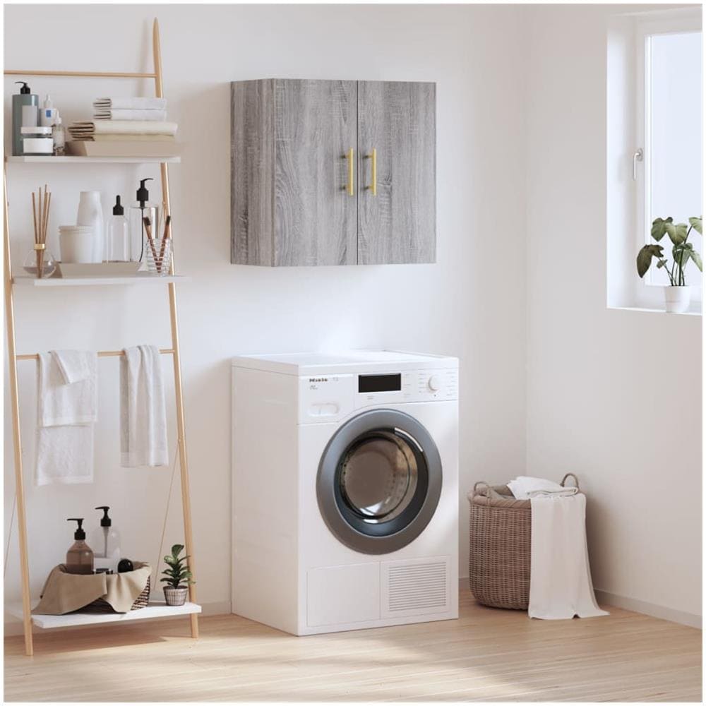 Mobile Pensile Grigio Sonoma 60x31x60 Cm In Legno Multistrato - Foto 1