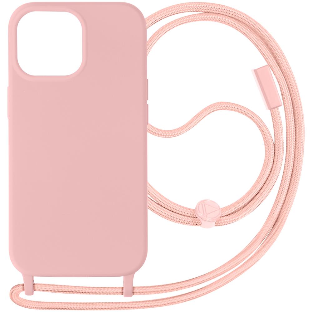 Cover Semirigida Per Iphone 15 Pro Max Cordino Nylon Serie Corda Rosa - Foto 1