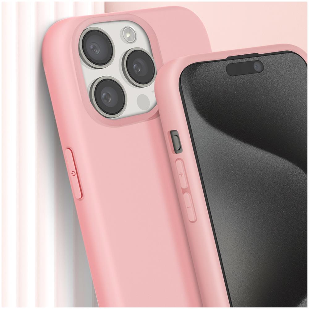 Cover Semirigida Per Iphone 15 Pro Max Cordino Nylon Serie Corda Rosa - Foto 5