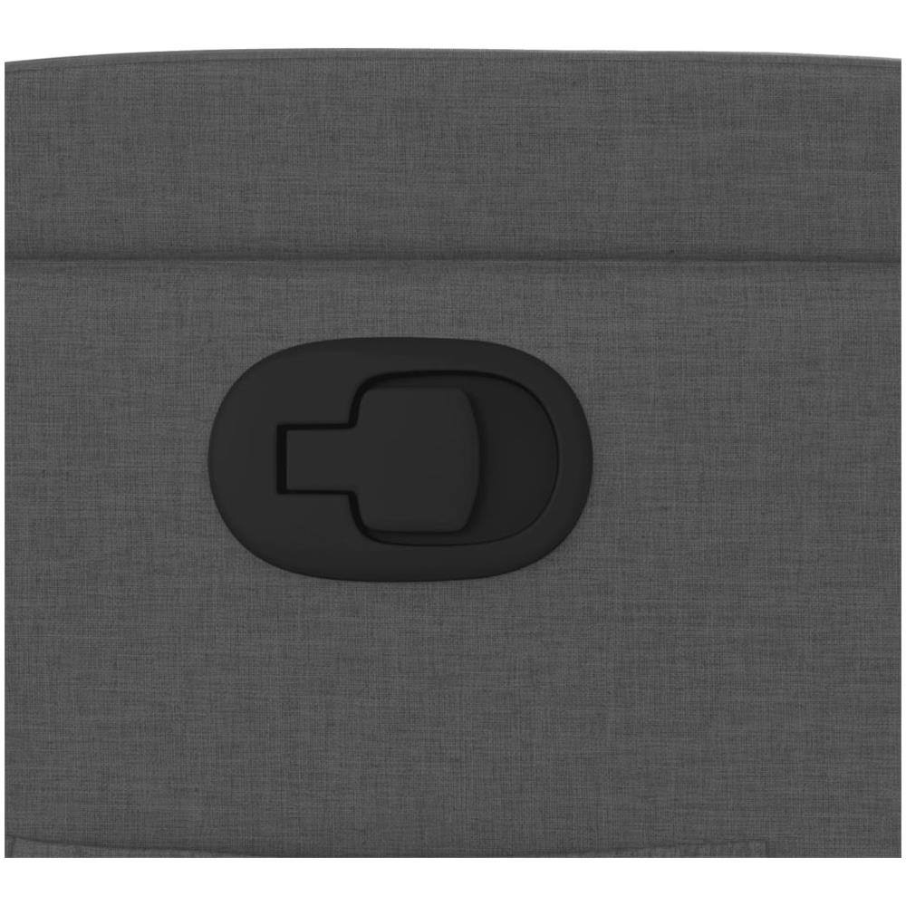 Poltrona Reclinabile In Tessuto Grigio Scuro - Foto 10