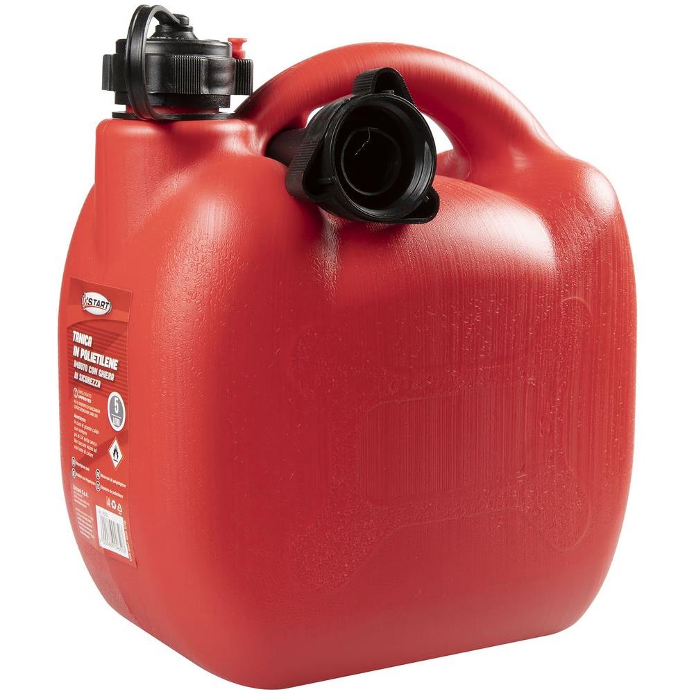 Tanica In Plastica Con Bocchettone Carburante 5l - Foto 1