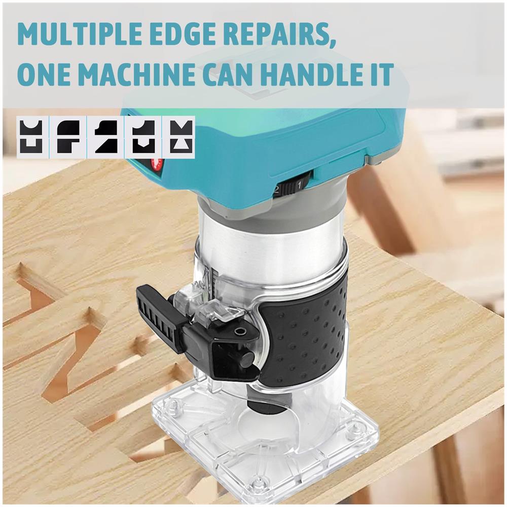 Tagliabordi Per Legno Senza Fili, Fresatrice Elettrica Portatile, Fresatrice Per Legno Multifunzionale, Senza Batteria - Foto 2