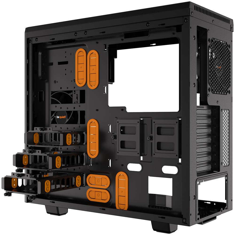 Case PC Pure Base 600 Window Middle Tower ATX / Micro-ATX / Mini-ITX 2 Porte USB 3.0 Colore Nero e Arancione - Foto 2