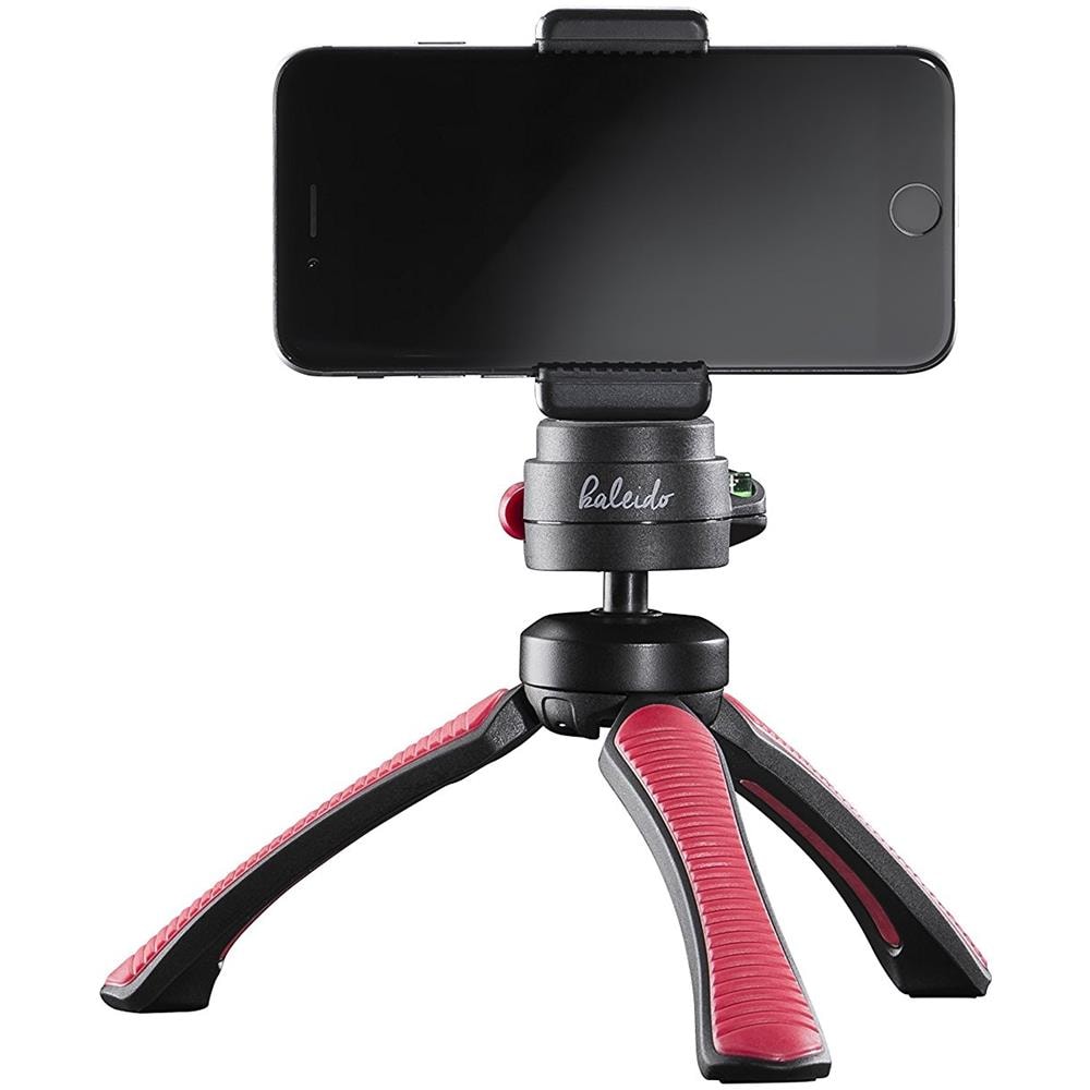 Cavalletto Treppiede Kaleido Gaia Altezza Max. 27 cm Nero / Rosso - Foto 2