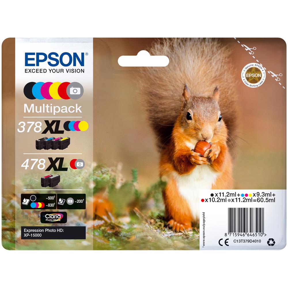 Ink / 378XL+478XL Squirrel CMYKRG SEC - Foto 2
