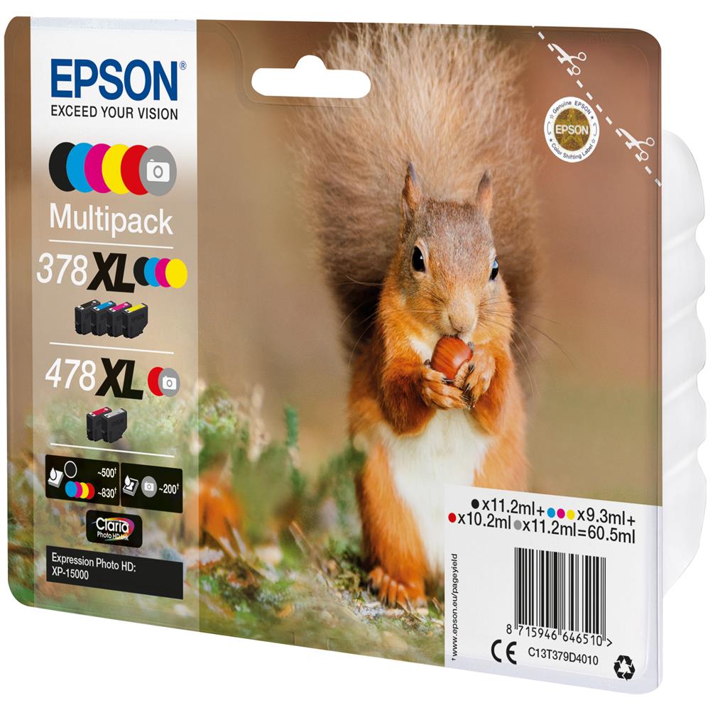 Ink / 378XL+478XL Squirrel CMYKRG SEC - Foto 3