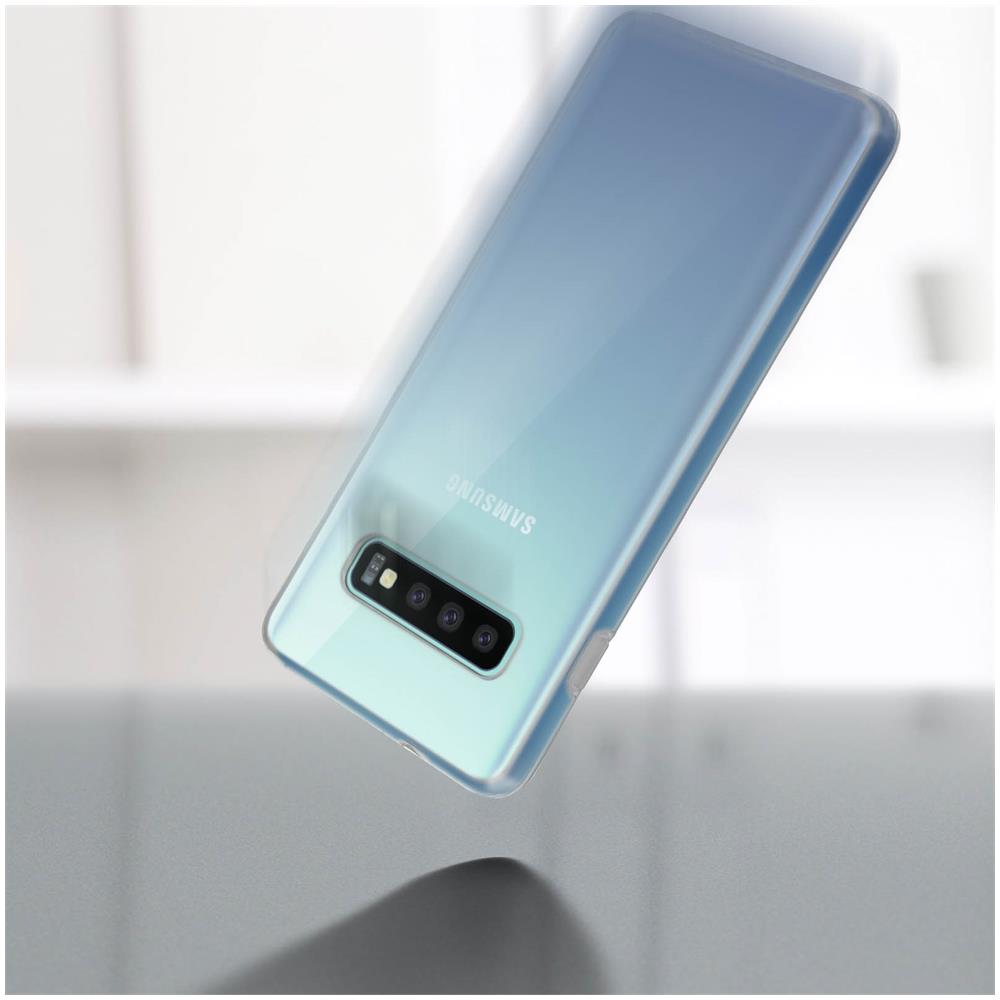 Cover Samsung Galaxy S10 Protezione Silicone + Dorso Rigido Trasparente - Foto 2