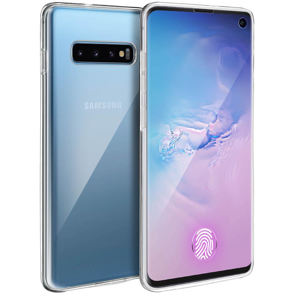 Cover Samsung Galaxy S10 Protezione Silicone + Dorso Rigido Trasparente - Foto 10