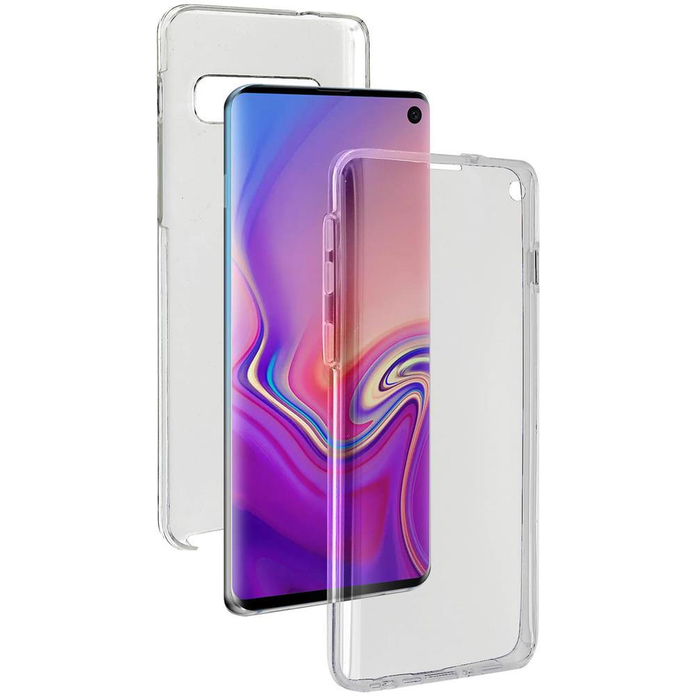 Cover Samsung Galaxy S10 Protezione Silicone + Dorso Rigido Trasparente - Foto 1
